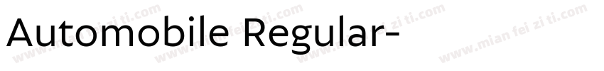 Automobile Regular字体转换